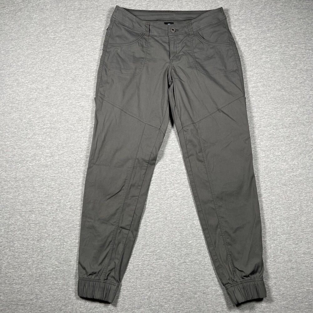 KÜHL Pants Womens 4 Gray Jogger Cuffed Elastic Waist Running Walking Hiking Pant